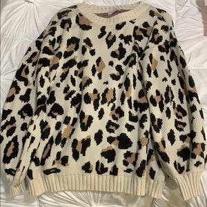 Pink Lilly Cheetah Sweater
